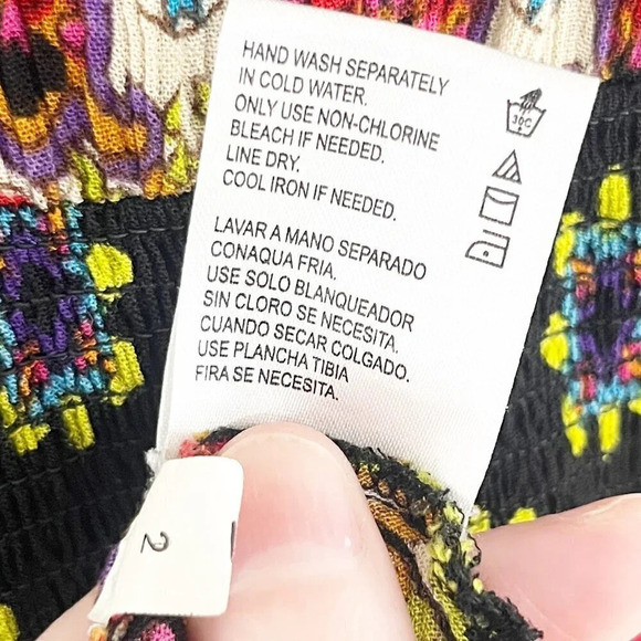 Billa Lightweight Colorful Pullover Casual Summer Dress Women's Size Large - Picture 10 of 10